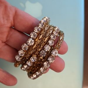 Ann Taylor Holiday Wrap Around Cuff Bracelet